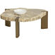 Orric 28 X 24 inch Natural / Antique Brass Coffee Table